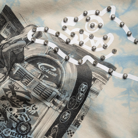 Ice Cream Dine And Dash Knit Tee - Fog